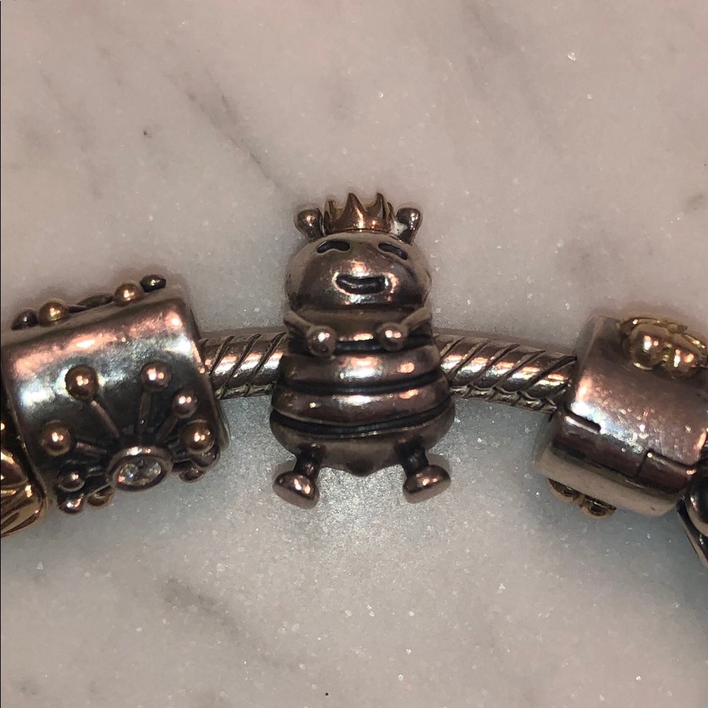 Pandora Charm Bracelet in Silver & Gold - Picture 4 of 4